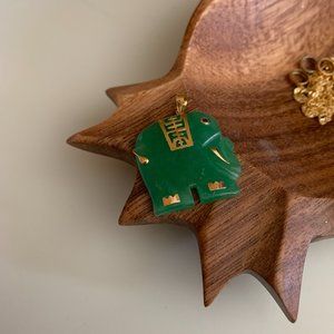 jade elephant pendant